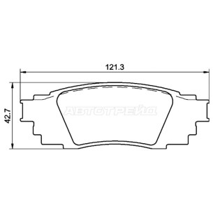 Колодки тормозные зад TOYOTA CAMRY #SV70 17-/RAV 4 #A50 18- HOSU