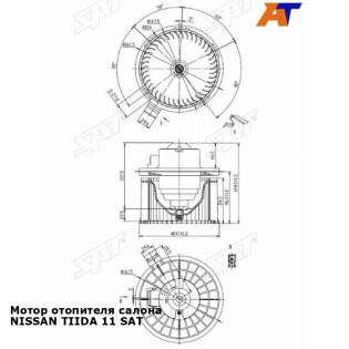 Мотор отопителя салона NISSAN TIIDA 11 SAT
