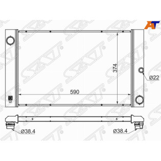 Радиатор BMW 5-Series 03-10 / 6-Series 03-10 / 7-Series 01-08 SAT