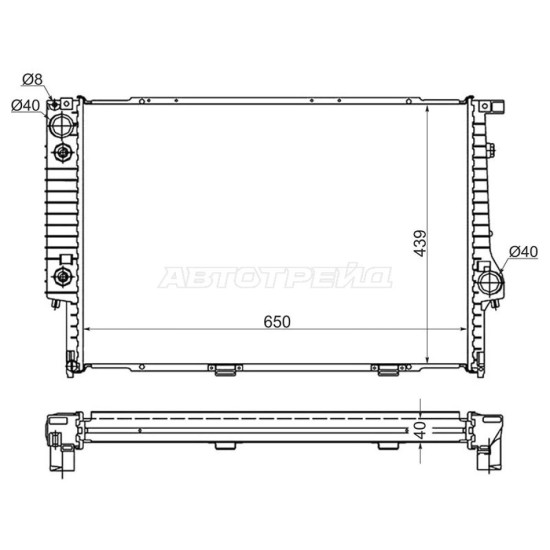 Радиатор BMW 5-Series 88-96 / 7-Series 86-94 / 8-Series 89-99 SAT