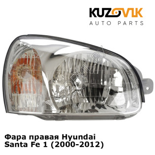 Фара правая Hyundai Santa Fe 1 (2000-2012) KUZOVIK