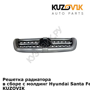 Решетка радиатора в сборе с молдинг Hyundai Santa Fe 1 (2000-2012) KUZOVIK