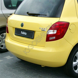 Бампер задний в цвет кузова Skoda Fabia 2 (2007-2014)